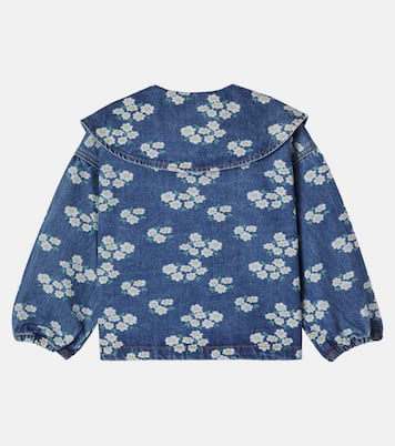 Blossoms floral denim jacket | Tinycottons
