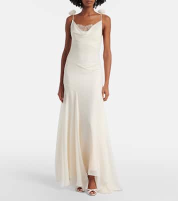 Bridal Dia silk chiffon gown | De La Vali