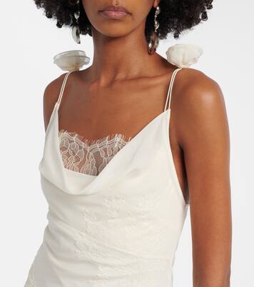 Bridal Dia silk chiffon gown | De La Vali