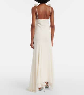 Bridal Dia silk chiffon gown | De La Vali