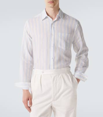 Chemise en lin à rayures | Dunhill