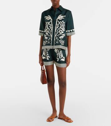 Short Arjun imprimé en soie | Eres