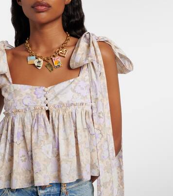 Bedrucktes Top aus Baumwolle | Chloé
