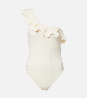 Faye one-shoulder swimsuit | Karla Colletto