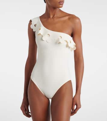Faye one-shoulder swimsuit | Karla Colletto