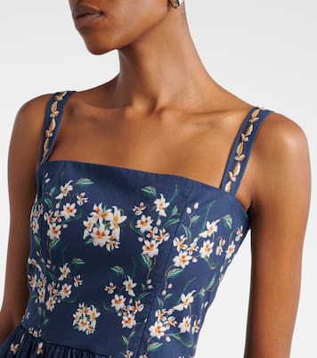 Robe Lima en coton à fleurs | Agua by Agua Bendita