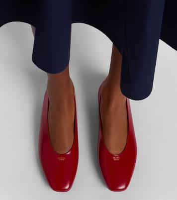 Leather ballet flats | Prada