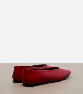 Leather ballet flats | Prada