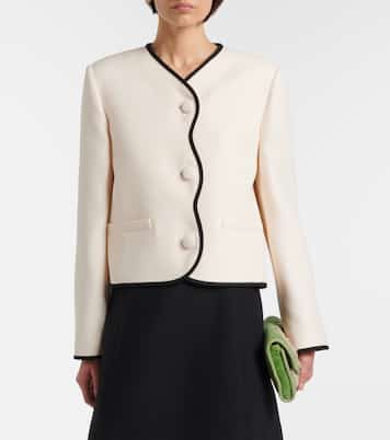 Crepe Couture scalloped jacket | Valentino