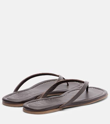 Freja皮革夹趾凉鞋 | Staud