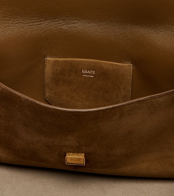 Clutch Audrey aus Veloursleder | Khaite