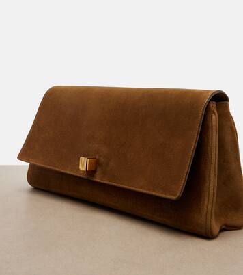 Clutch Audrey aus Veloursleder | Khaite