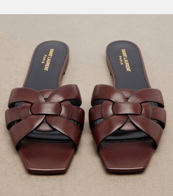 Tribute leather sandals | Saint Laurent