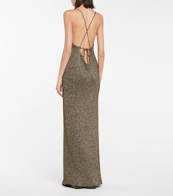 Robe longue à fils métallisés | Ganni