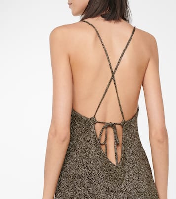 Robe longue à fils métallisés | Ganni