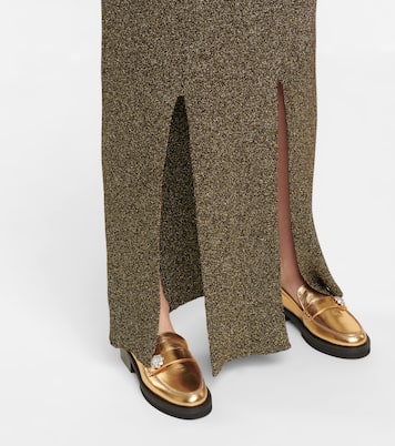 Robe longue à fils métallisés | Ganni