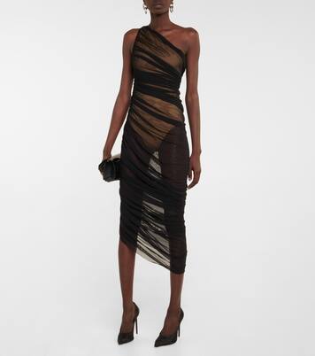 Robe midi Diana asymétrique | Norma Kamali