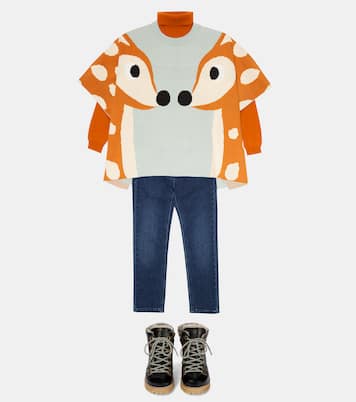 Jacquard cotton and wool top | Stella McCartney Kids