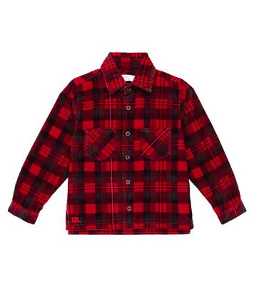 Plaid cotton corduroy shirt | ERL Kids