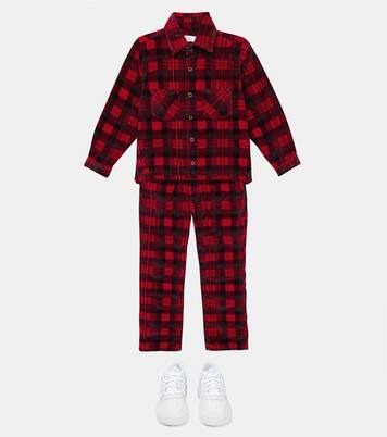 Plaid cotton corduroy shirt | ERL Kids