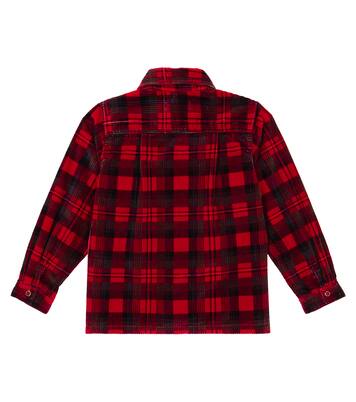 Plaid cotton corduroy shirt | ERL Kids