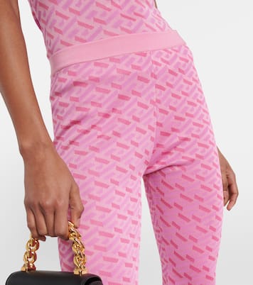 Schlaghose La Greca aus Jacquard | Versace