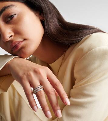 Nova sterling silver and 18kt gold ring with diamonds | Spinelli Kilcollin