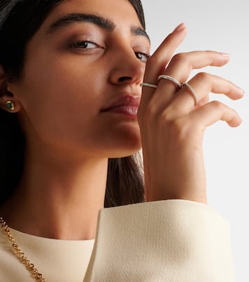 Nova sterling silver and 18kt gold ring with diamonds | Spinelli Kilcollin