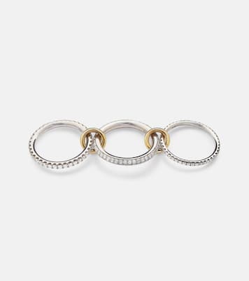 Nova sterling silver and 18kt gold ring with diamonds | Spinelli Kilcollin
