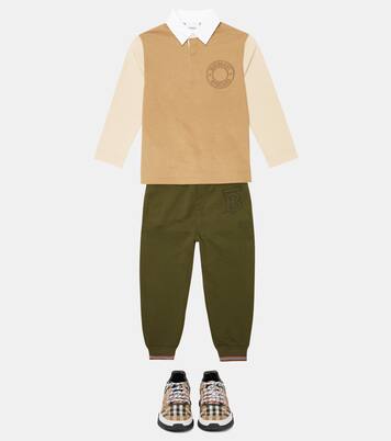 Logo embroidered polo shirt | Burberry Kids