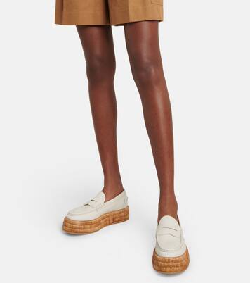 Platform-Loafers aus Leder | Tod's