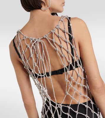 Verziertes Minikleid aus Mesh | Giuseppe di Morabito