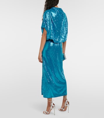 Kimel sequined gathered midi dress | Dodo Bar Or