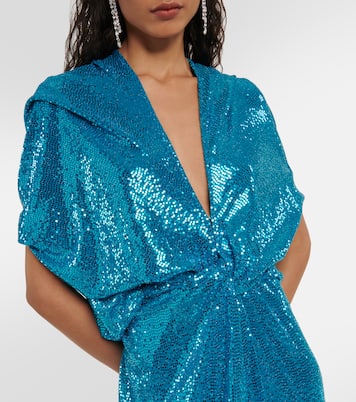 Kimel sequined gathered midi dress | Dodo Bar Or
