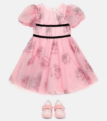 Floral tulle dress | Monnalisa
