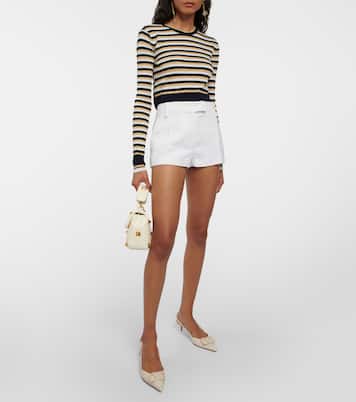 Shorts en tweed de algodón y lana | Valentino