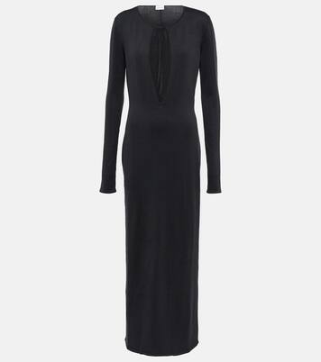 Abito lungo in seta con cut-out | Magda Butrym