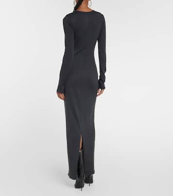 Abito lungo in seta con cut-out | Magda Butrym