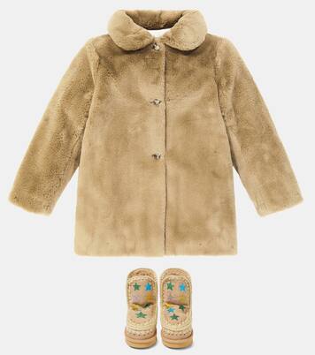Printed suede boots | Mou Kids