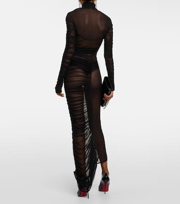 Abito lungo in mesh | Mugler
