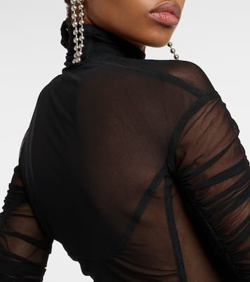 Abito lungo in mesh | Mugler