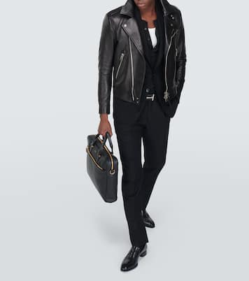 Ribbed-knit jersey Henley shirt | Tom Ford