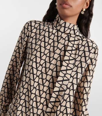 Bluse Toile Iconographe aus Crêpe de Chine aus Seide | Valentino