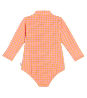 Baby Flamingos rashguard swimsuit | Tinycottons