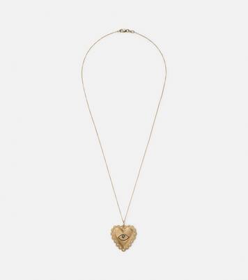 Collana in oro 18kt con diamanti e tsavoriti | Ileana Makri