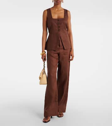 Maya linen vest | Faithfull