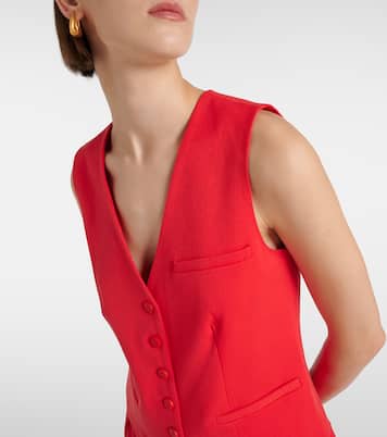 Brett single-breasted vest | Staud