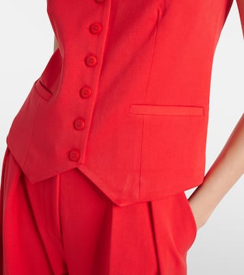 Brett single-breasted vest | Staud