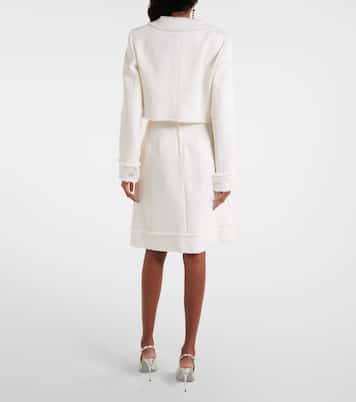 Cropped wool-blend tweed jacket | Dolce&Gabbana