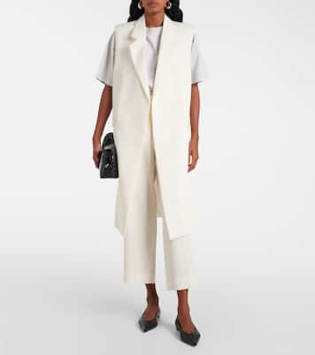 Gerade High-Rise Cropped-Hose | Toteme